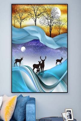 File in ấn File tranh hiện đại pha lê gương KF81084 (bản gốc) từ file gốc