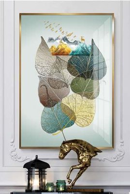 File gốc File tranh hiện đại pha lê gương KF81090 (in lụa) trang trí tường