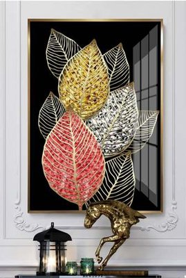 File in lụa File tranh hiện đại pha lê gương KF81092 (tân cổ điển) File tranh hiện đại pha lê gương KF81092