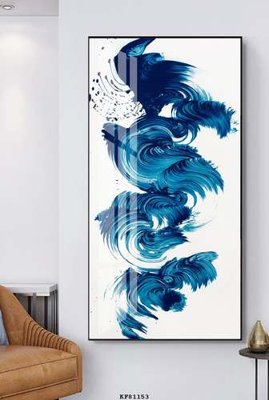 Download file File tranh hiện đại pha lê gương KF81153 (gốc) in mica đèn LED