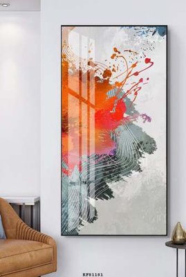 File tranh File tranh hiện đại pha lê gương KF81181 (gốc) chủ đề trừu tượng