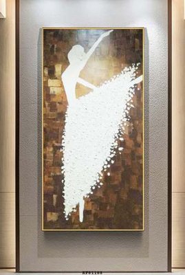 File in ấn File tranh hiện đại pha lê gương KF81188 chuyên nghiệp