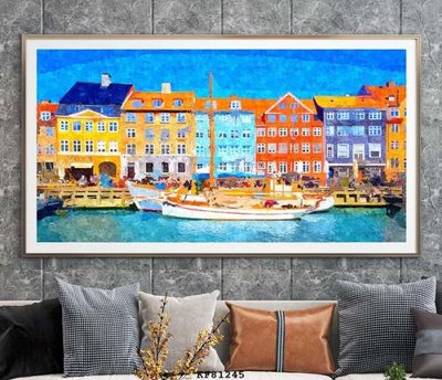 File tranh File tranh hiện đại pha lê gương KF81245 (ảnh gốc) sắc nét hoàn hảo