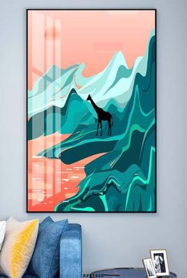 File gốc File tranh hiện đại pha lê gương KF81266 (trang trí) phòng làm việc