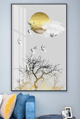 File gốc File tranh hiện đại pha lê gương KF81279 (ảnh chi tiết) để in trần