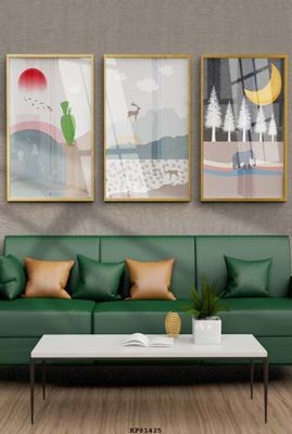 Tệp tin gốc File tranh hiện đại pha lê gương KF81425 (dùng cho in) File tranh hiện đại pha lê gương KF81425