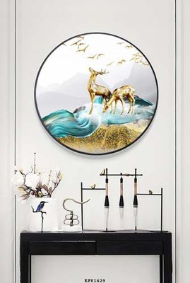 File gốc in tráng gương File tranh hiện đại pha lê gương KF81429 chi tiết