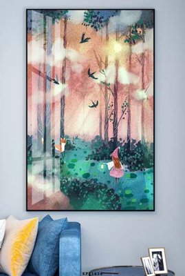 File gốc File tranh hiện đại pha lê gương KF81434 (PNG) chất lượng cao