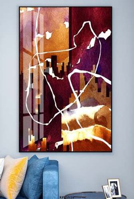 File gốc File tranh hiện đại pha lê gương KF81516 (in ấn) màu sắc trung thực