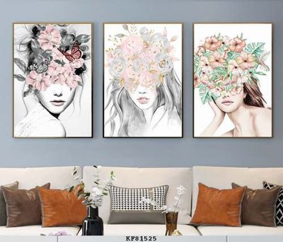 File tranh File tranh hiện đại pha lê gương KF81525 (gốc) chủ đề trẻ em