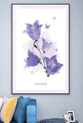 File in ấn File tranh hiện đại pha lê gương KF81538 chuyên nghiệp