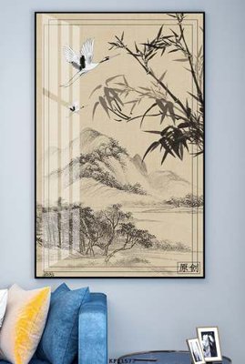 File gốc File tranh hiện đại pha lê gương KF81577 (in mica) trang trí