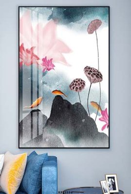 File ảnh File tranh hiện đại pha lê gương KF81594 (gốc) in PP, decal