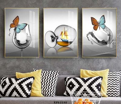 File ảnh gốc File tranh hiện đại pha lê gương KF81598 không vỡ nét