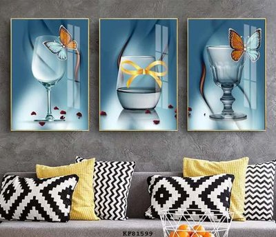 File tranh File tranh hiện đại pha lê gương KF81599 (file gốc) chuẩn màu in