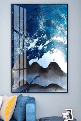 File tranh File tranh hiện đại pha lê gương KF81602 (bản gốc) in lụa 3D