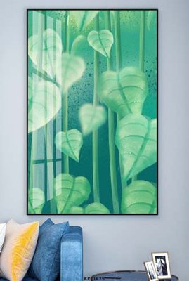 File gốc File tranh hiện đại pha lê gương KF81675 (in lụa) tranh mã đáo