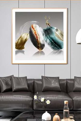 File gốc File tranh hiện đại pha lê gương KF81688 (in lụa) hoa văn cổ điển