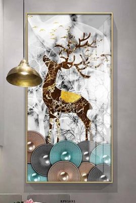 Tải file File tranh hiện đại pha lê gương KF81691 (gốc) chủ đề tâm linh