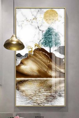 Download file gốc File tranh hiện đại pha lê gương KF81692 (in mica) logo