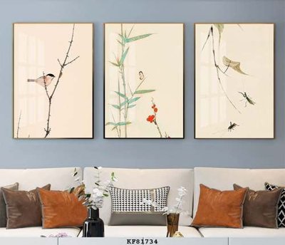 File gốc File tranh hiện đại pha lê gương KF81734 (in tráng gương) ốp tường