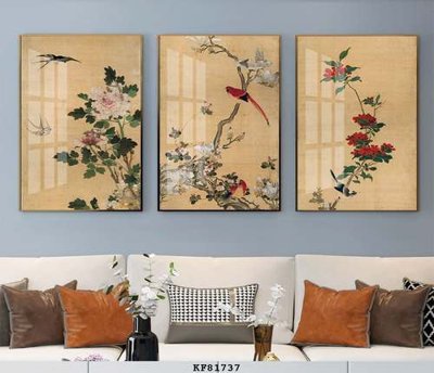 File in trần File tranh hiện đại pha lê gương KF81737 (file gốc) phong thủy