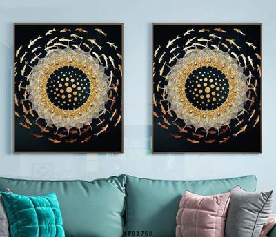 File in mica File tranh hiện đại pha lê gương KF81750 (bản gốc) siêu trong