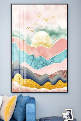 File gốc File tranh hiện đại pha lê gương KF81884 (cho in ấn) độc quyền