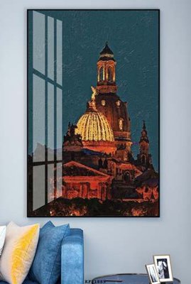 File gốc File tranh hiện đại pha lê gương KF81889 (phong cách) cổ điển