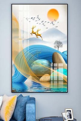 File ảnh File tranh hiện đại pha lê gương KF81953 (gốc) in backdrop sự kiện