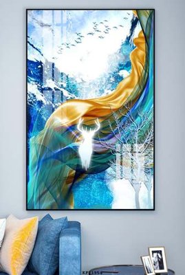 File tranh trang trí File tranh hiện đại pha lê gương KF81954 (tải file gốc)