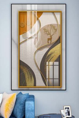 File gốc File tranh hiện đại pha lê gương KF81974 (phong cách) tối giản