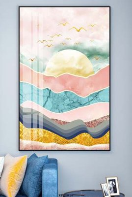 File in trần File tranh hiện đại pha lê gương KF82018 (bản gốc 3D) sống động