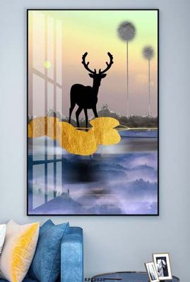 File tranh File tranh hiện đại pha lê gương KF82020 (gốc) in film