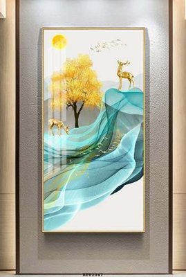 File tranh ảnh gốc File tranh hiện đại pha lê gương KF82047 dùng cho in khổ lớn