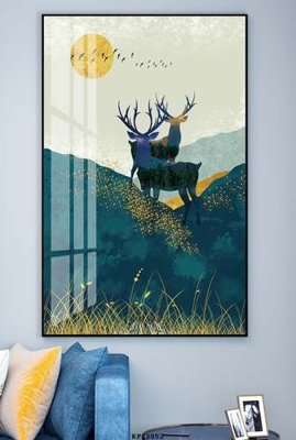 File in ấn File tranh hiện đại pha lê gương KF82052 chuyên nghiệp