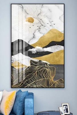 File gốc in tráng gương File tranh hiện đại pha lê gương KF82055 chi tiết