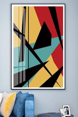 File in trần File tranh hiện đại pha lê gương KF82061 (bản gốc 3D) sống động