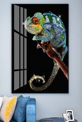 File gốc File tranh hiện đại pha lê gương KF82069 (phong cách) tối giản