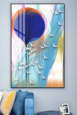 File gốc in ấn File tranh hiện đại pha lê gương KF82077 (sẵn sàng tải về)