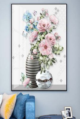 File gốc File tranh hiện đại pha lê gương KF82123 (dành cho trang trí nội thất)