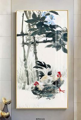 File ảnh File tranh hiện đại pha lê gương KF82141 (gốc) in decal dán tường