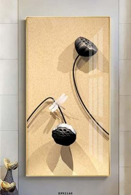 File gốc File tranh hiện đại pha lê gương KF82148 (in tráng gương) hiện đại