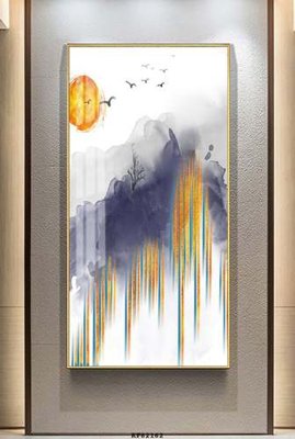 File tranh gốc File tranh hiện đại pha lê gương KF82162 chủ đề hiện đại