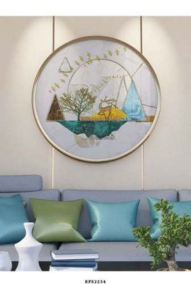 File in trần File tranh hiện đại pha lê gương KF82234 (bản gốc) bầu trời