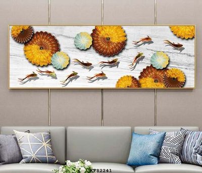 File in trần File tranh hiện đại pha lê gương KF82241 (file gốc) phong thủy