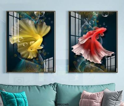 File gốc File tranh hiện đại pha lê gương KF82245 (phong cách) tối giản