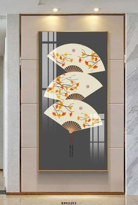 File tranh File tranh hiện đại pha lê gương KF82253 (gốc) in vải canvas