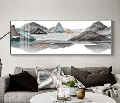 File in lụa File tranh hiện đại pha lê gương KF82286 (phong cảnh) File tranh hiện đại pha lê gương KF82286