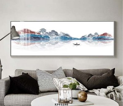 File in trần File tranh hiện đại pha lê gương KF82298 (bản gốc) đại dương